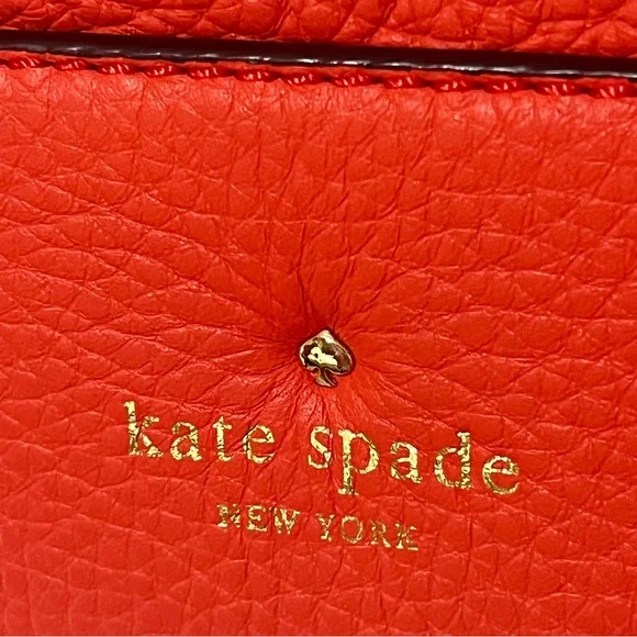 KATE SPADE new Maryanne West Valley Coral Bow Satchel Handbag + Dustbag - Picture 7 of 16